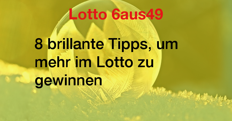 Lotto Gewinnen Tricks